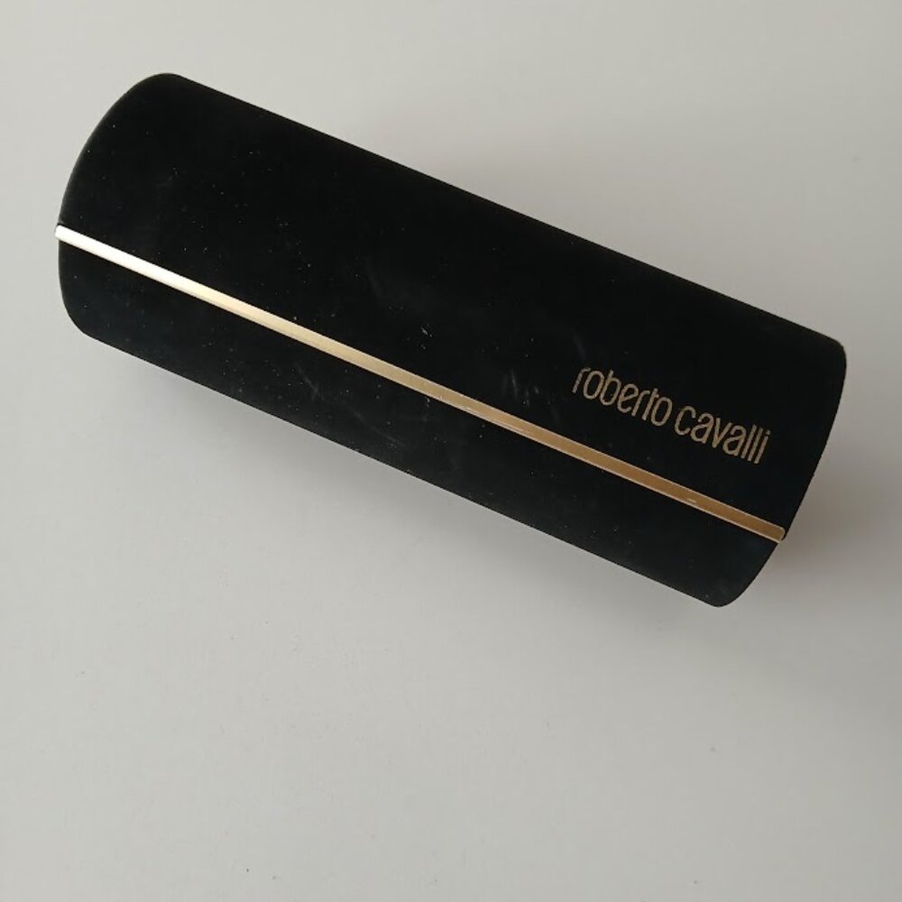 Roberto Cavalli Black Velvet Eye Glass Case